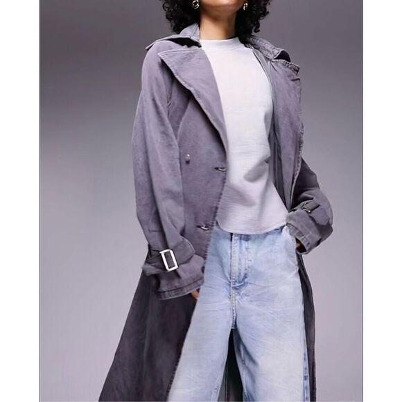 New!!! ASOS| Denim| Maxi| Trench - Picture 11 of 12